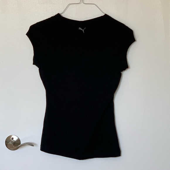 Puma t-shirt, black with logo - Picture 2 of 3